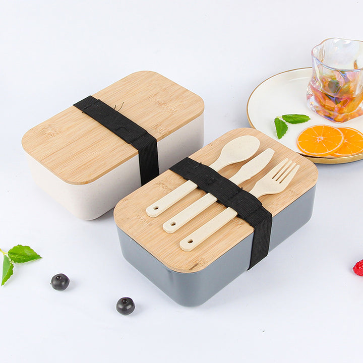 Eco-Friendly Bento Storage Box with Utensils