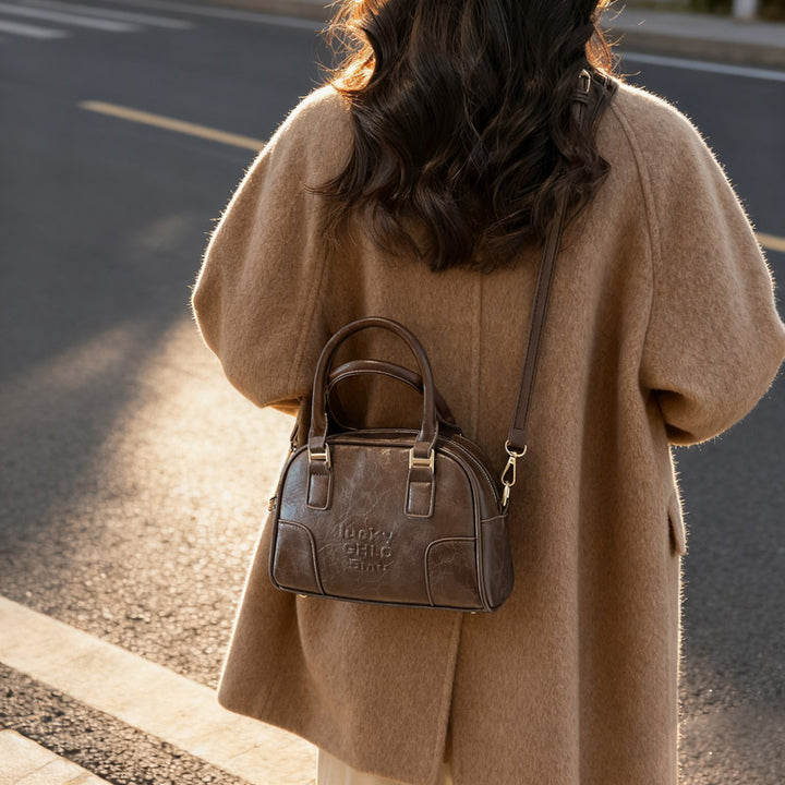 Luxurious Faux Leather Structured Handbag Kalsten