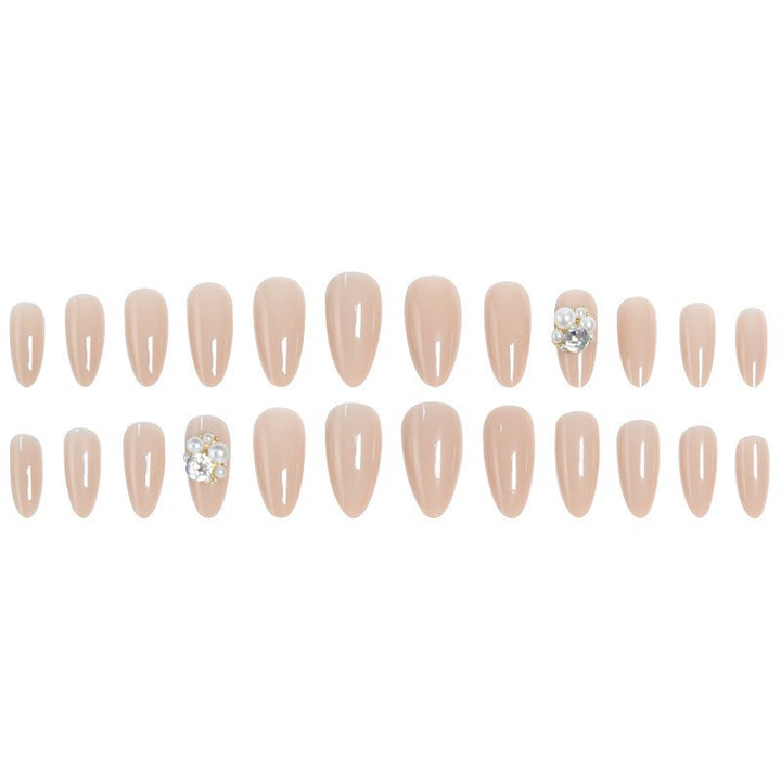 Artificial nail set with elegant pearl design and high-gloss surface Kalsten