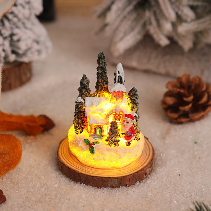Christmas miniature lighting with snow scenes Kalsten