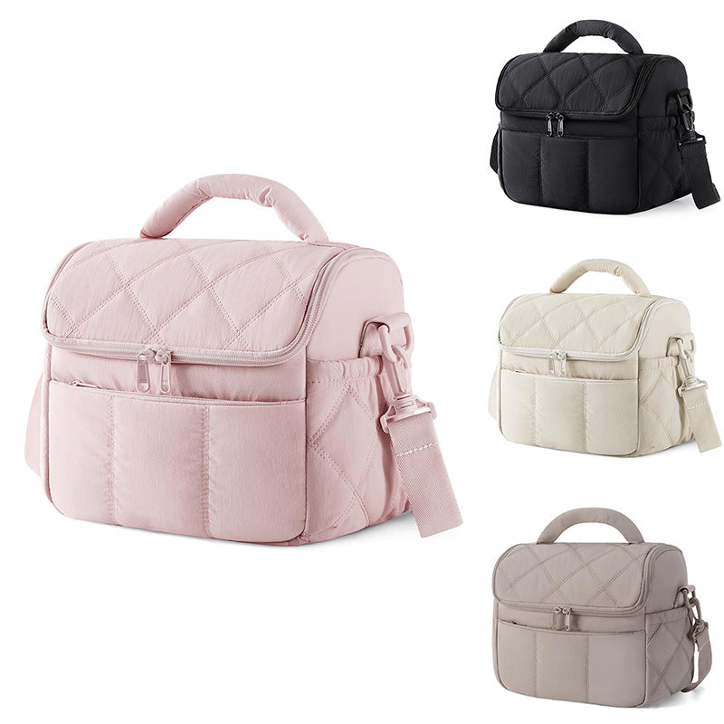 Quilted Insulated Lunch Bag