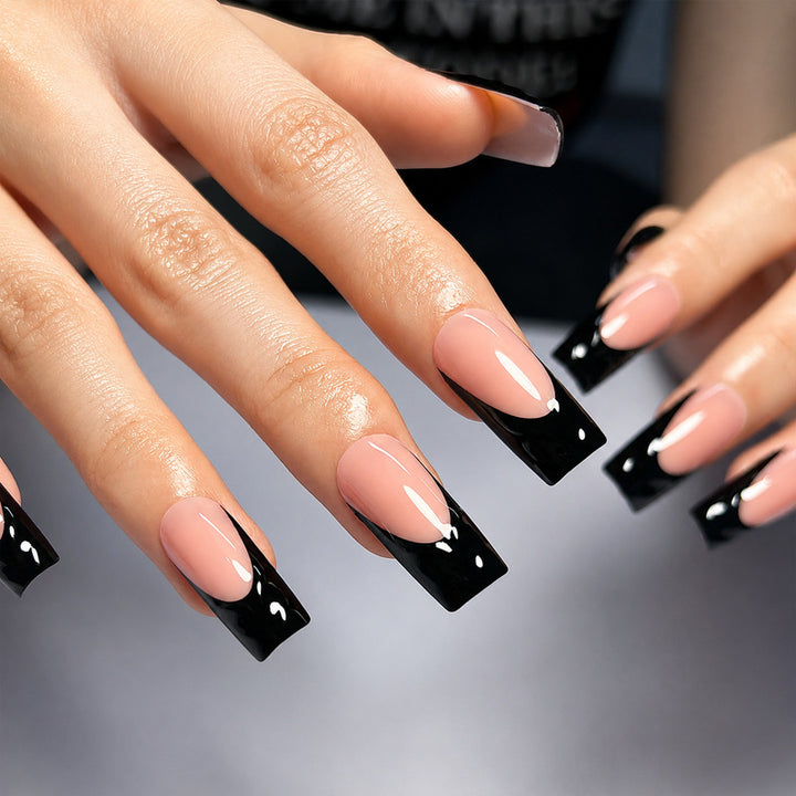 Premium Artificial Nails with Elegant Ribbons Kalsten