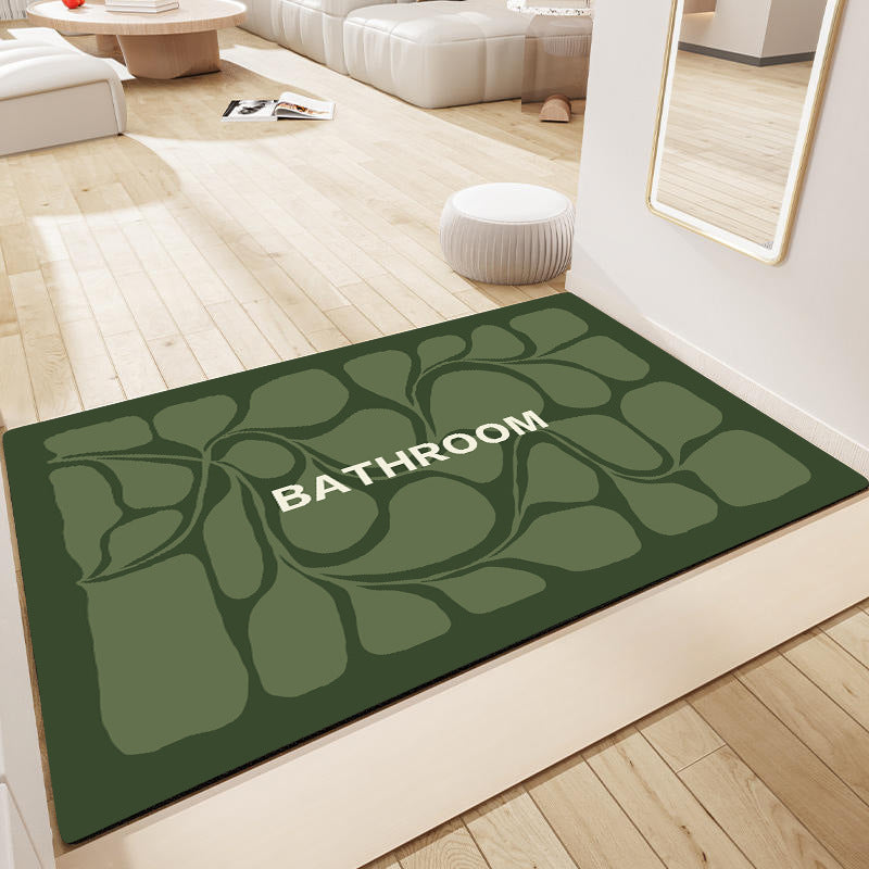 Decorative Floral Bathroom Mat Kalsten