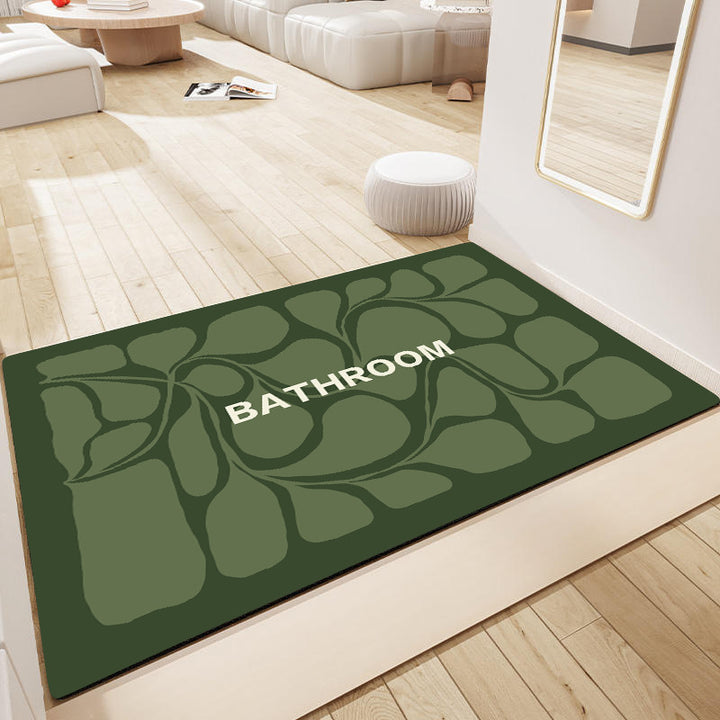 Decorative Floral Bathroom Mat Kalsten