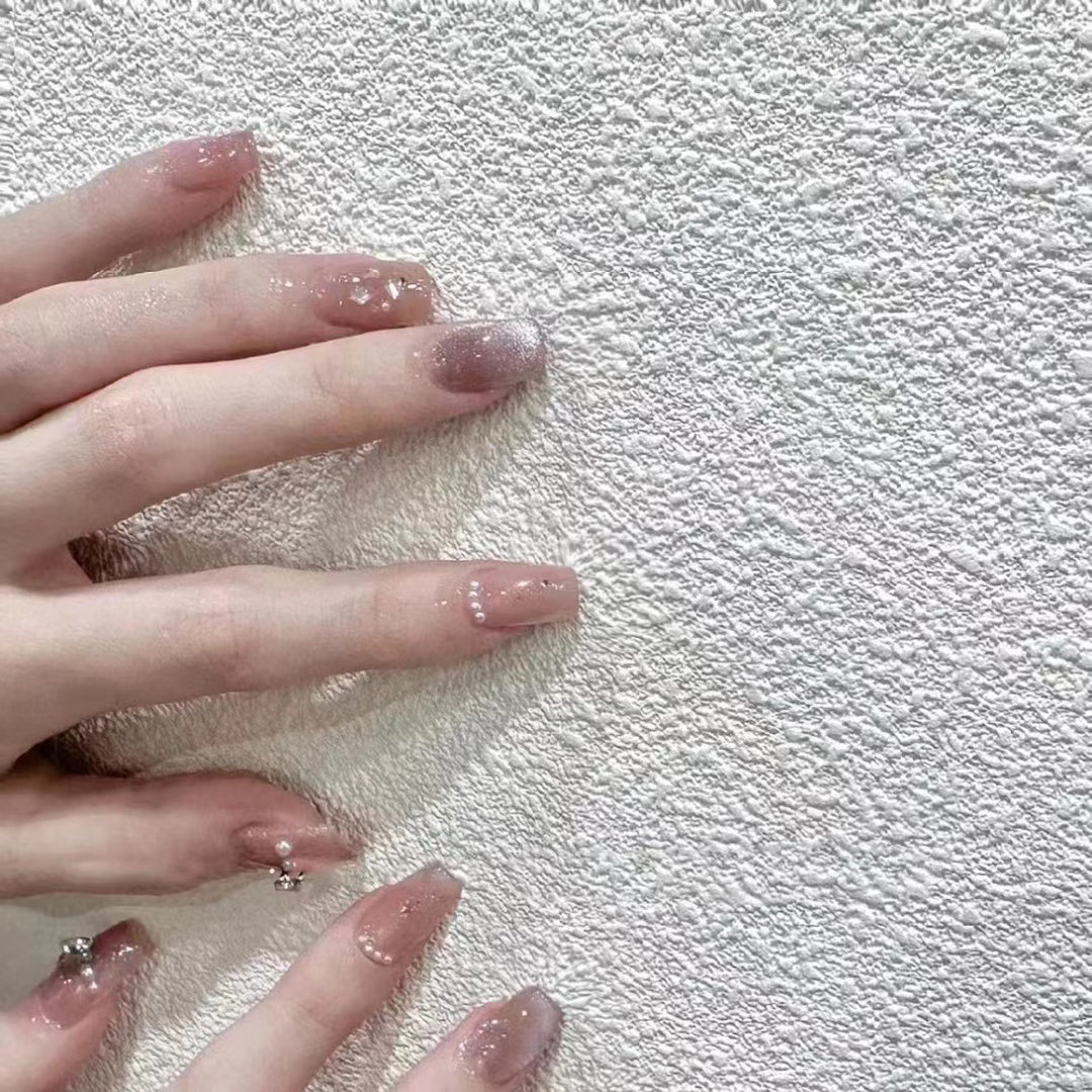 Sparkling Acrylic Press-On Nail Set