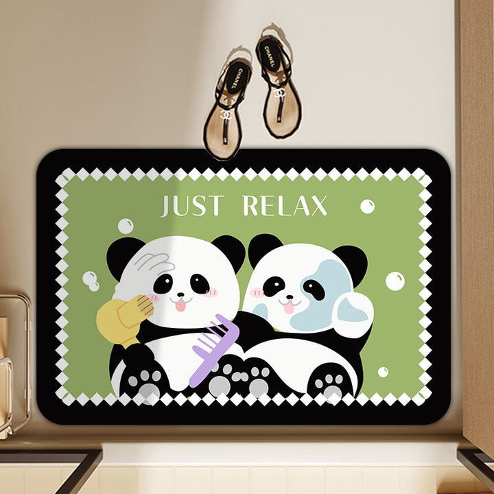 Playful Animal-Themed Bath Mat