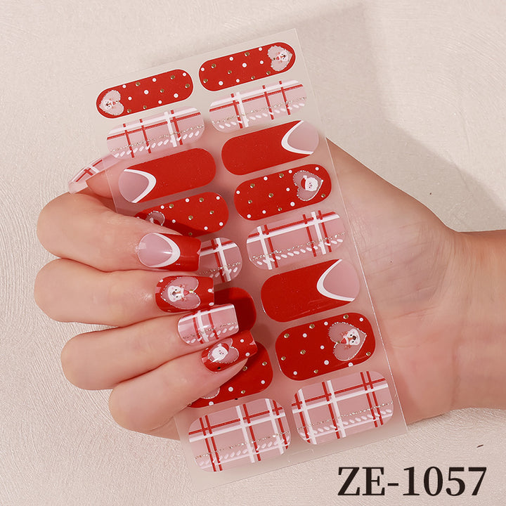 Floral Design Nail Art Wraps