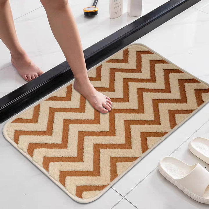 Chevron Pattern Anti-Slip Bath Mat Kalsten
