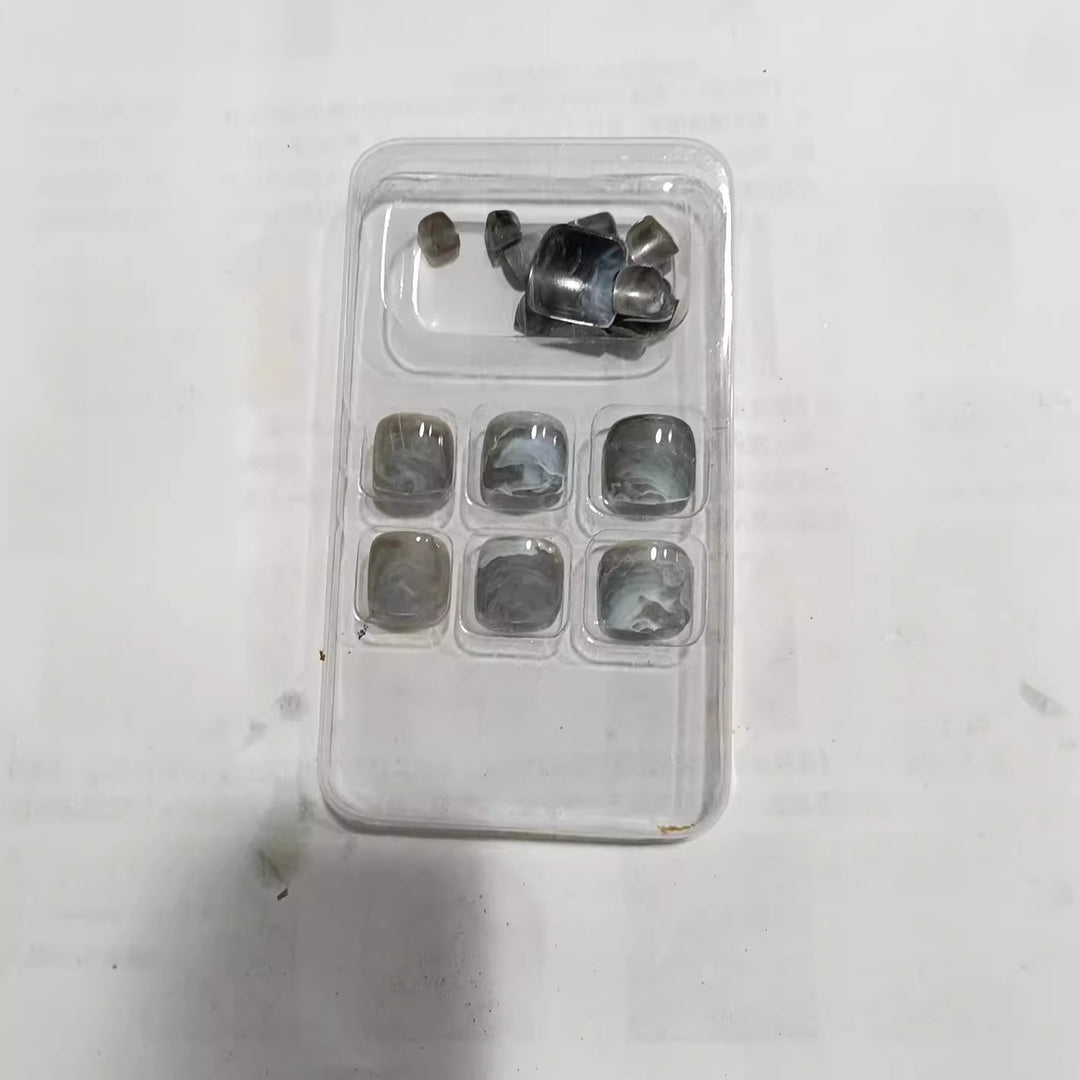 Marble Effect Press-On Nail Set Kalsten