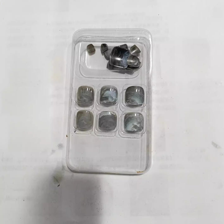 Marble Effect Press-On Nail Set Kalsten