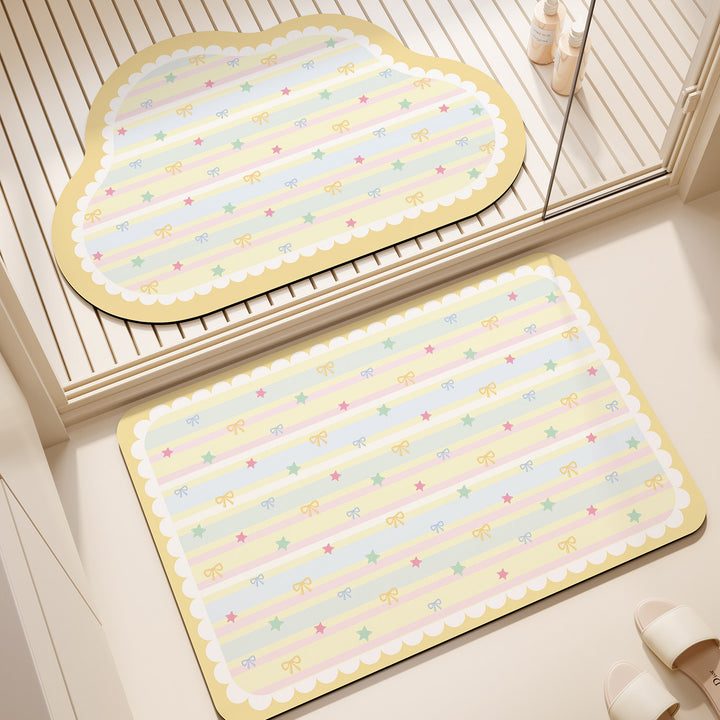 Cute Bow-Patterned Bath Mat Kalsten