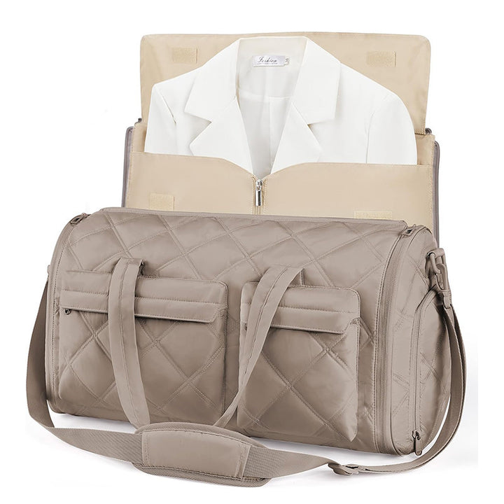 Elegant Travel Bag with Integrated Suit Compartment Kalsten
