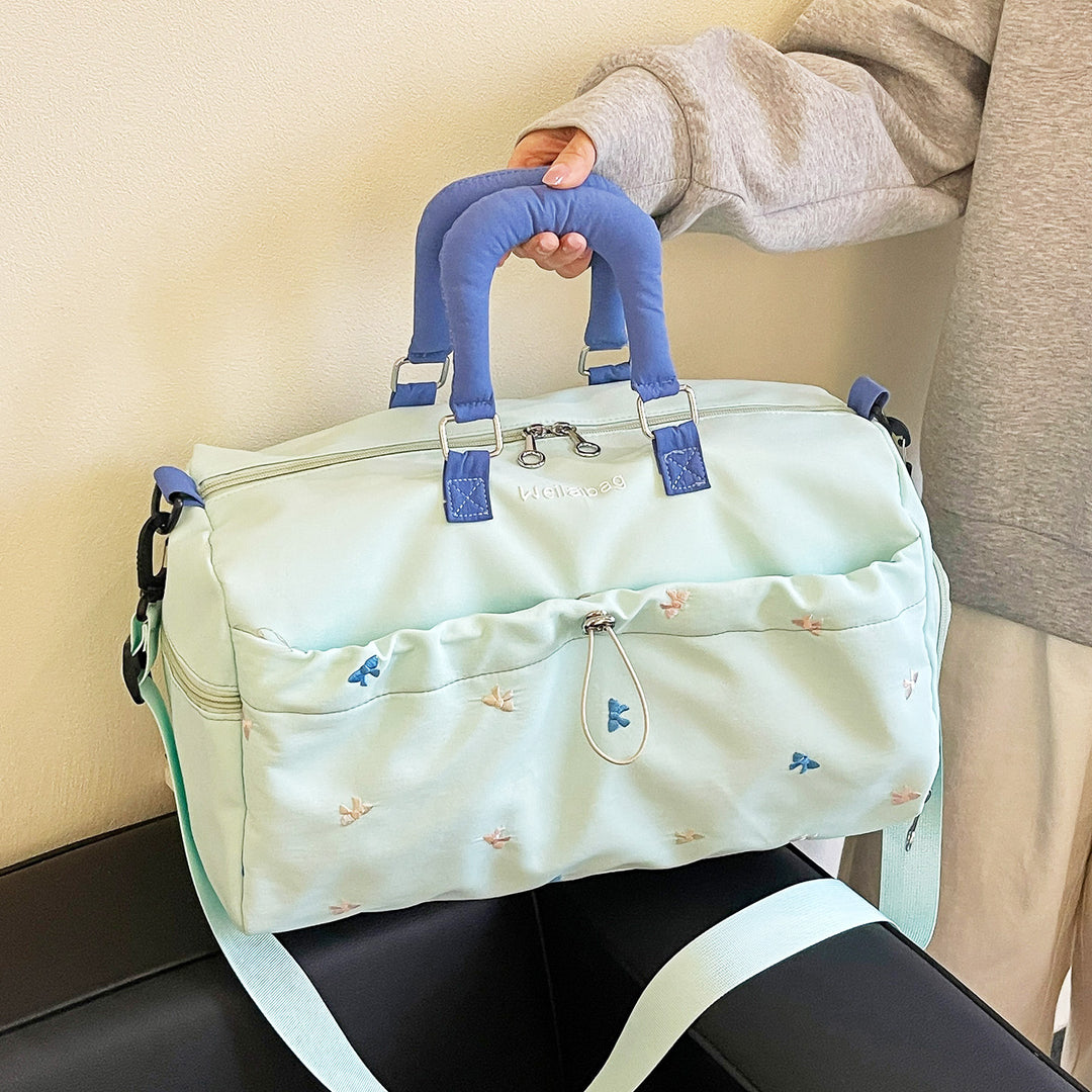Multifunctional Embroidered Duffel Bag Kalsten