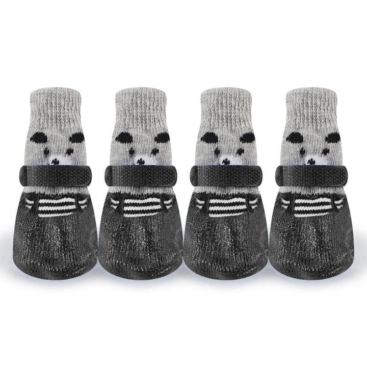 non-slip slippers with animal motifs