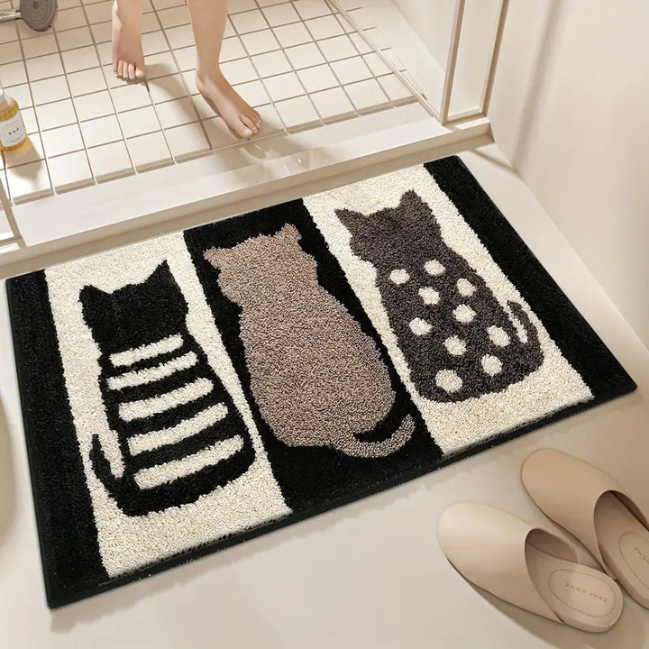 Cute Cartoon Bunny-Themed Bath Mat Kalsten