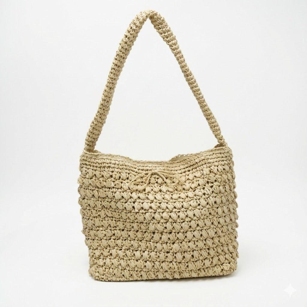 Spacious macramé bag with wide straps Kalsten