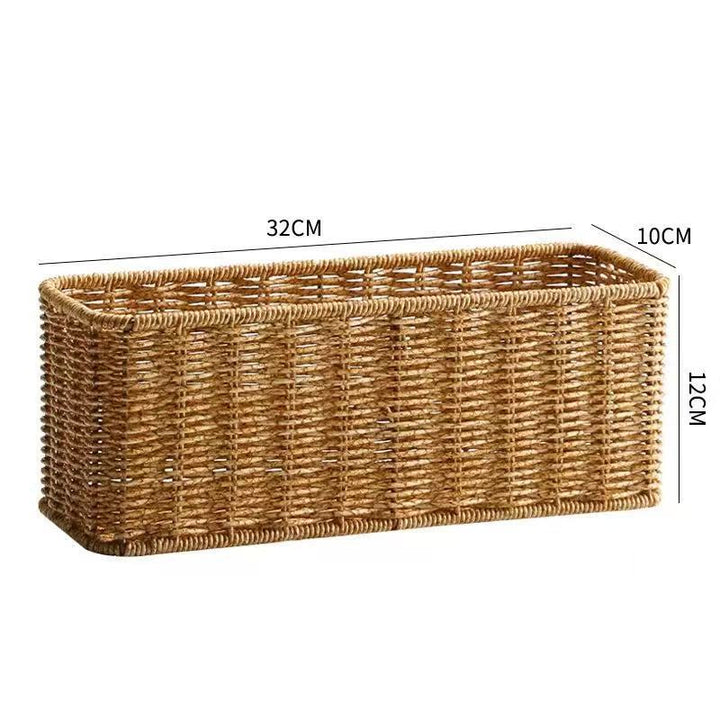 Rectangular Handwoven Storage Basket Kalsten