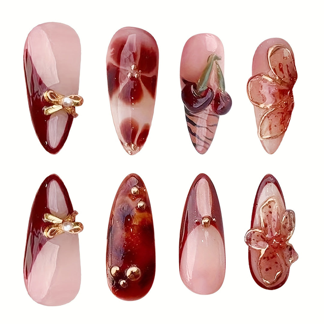 Creative Artistic Press-On Nail Design Kalsten