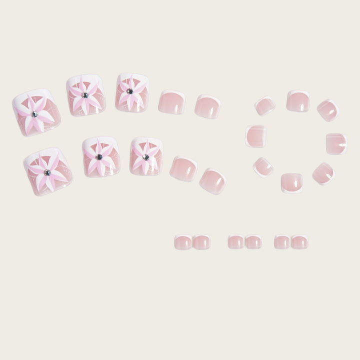 Artificial toenails with floral designs Kalsten