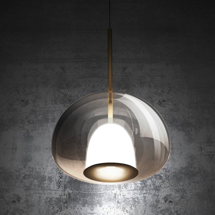 Modern Clear Globe Pendant Light Fixture