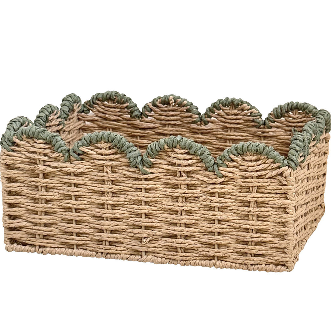 Decorative storage basket with wave edge Kalsten
