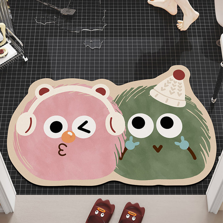Cartoon-Themed Plush Bath Mat Kalsten