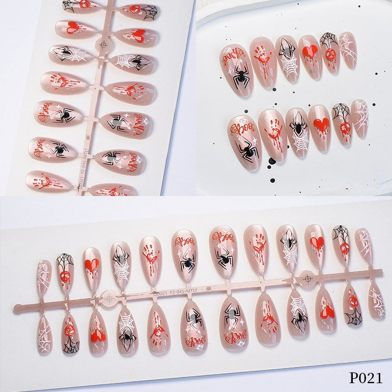Halloween-Themed Press-On Nail Art Set Kalsten