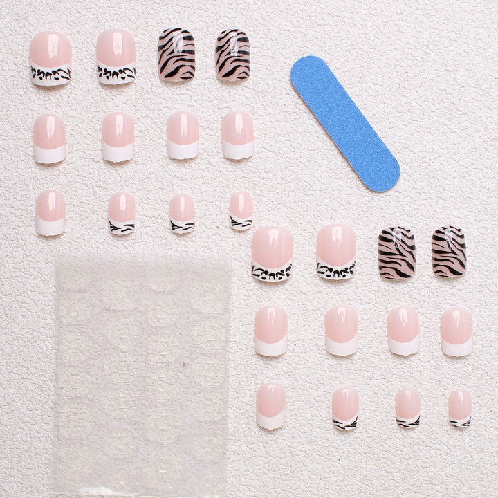 Stylish Animal Print Press-On Nails Kalsten