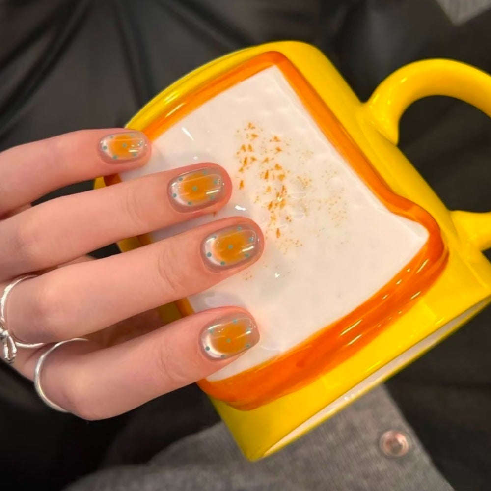 Artistic Fruit-Themed Press-On Nail Set Kalsten