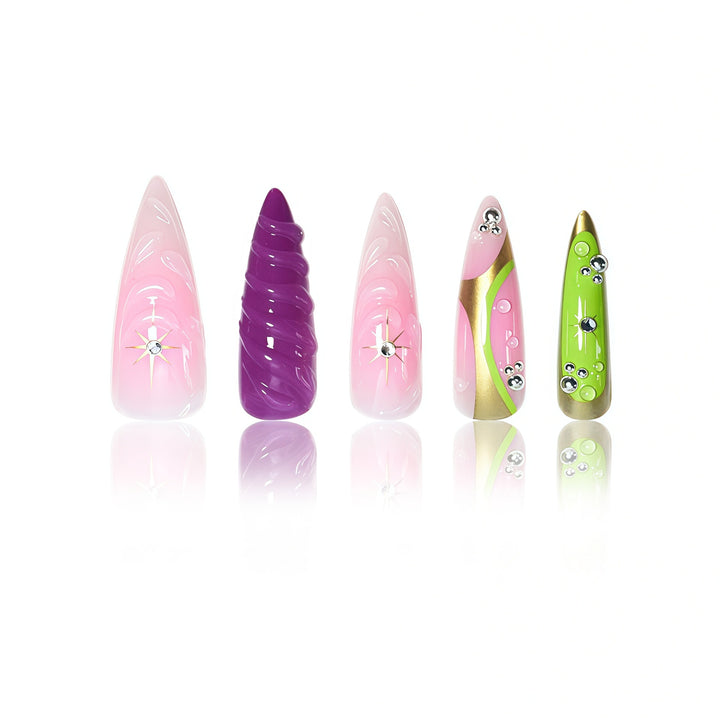 Artistic Press-On Nail Set Kalsten