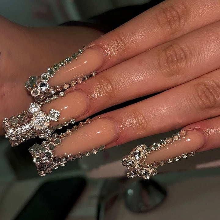 Artificial nails with elegant decoration Kalsten