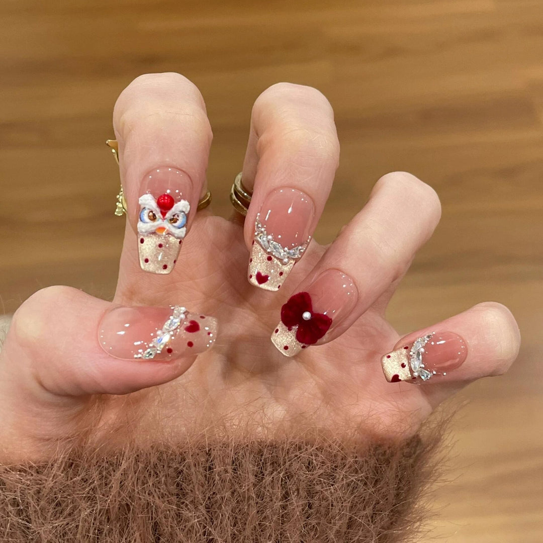 Creative nail art with flower and fruit motifs Kalsten