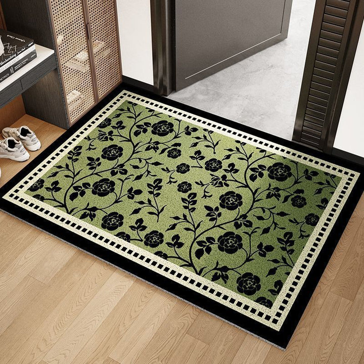 Bamboo Leaf Printed Area Rug