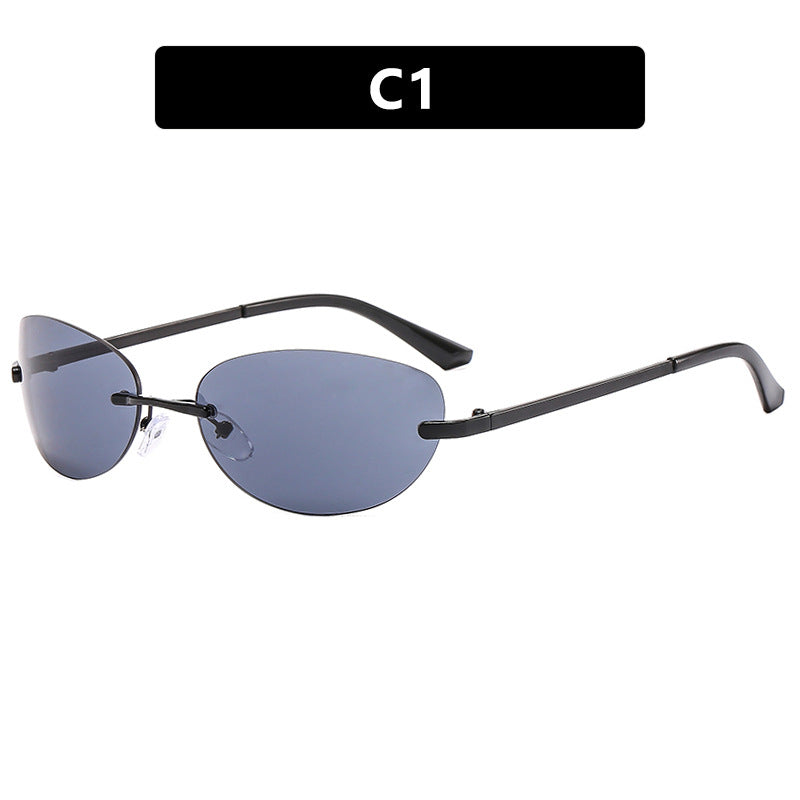 Women's Fashion Cat-Eye Sunglasses with Narrow Metal Frame and Polarized Lenses Kalsten