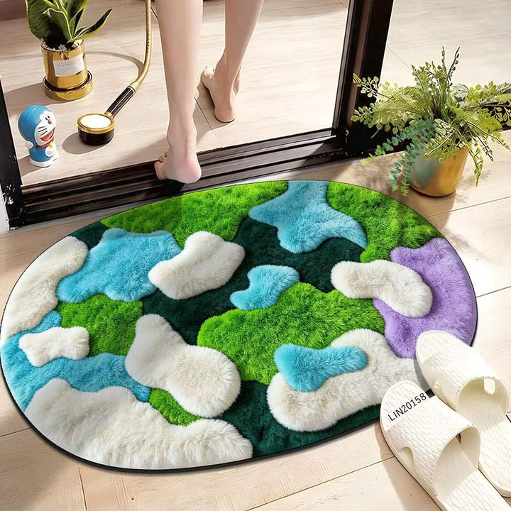 Artistic floor rug