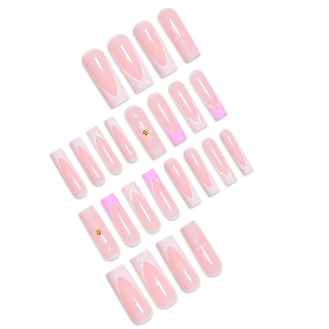 Floral-Inspired 3D Press-On Nail Art Extensions Kalsten