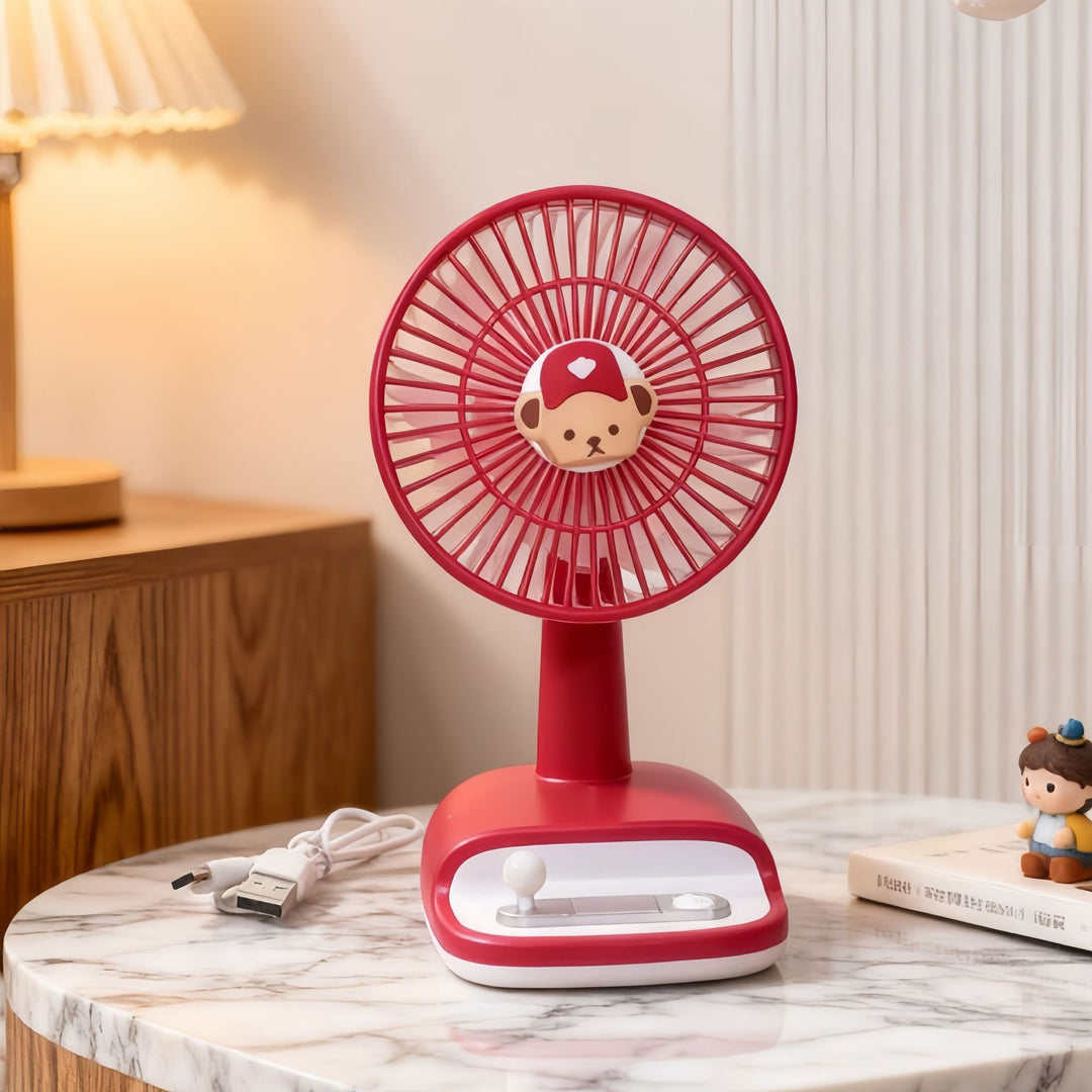 Ladies table fan with flexible tilt angle Kalsten