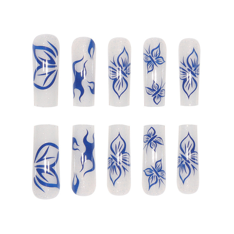 Floral-Inspired Stiletto Press-On Nails Kalsten