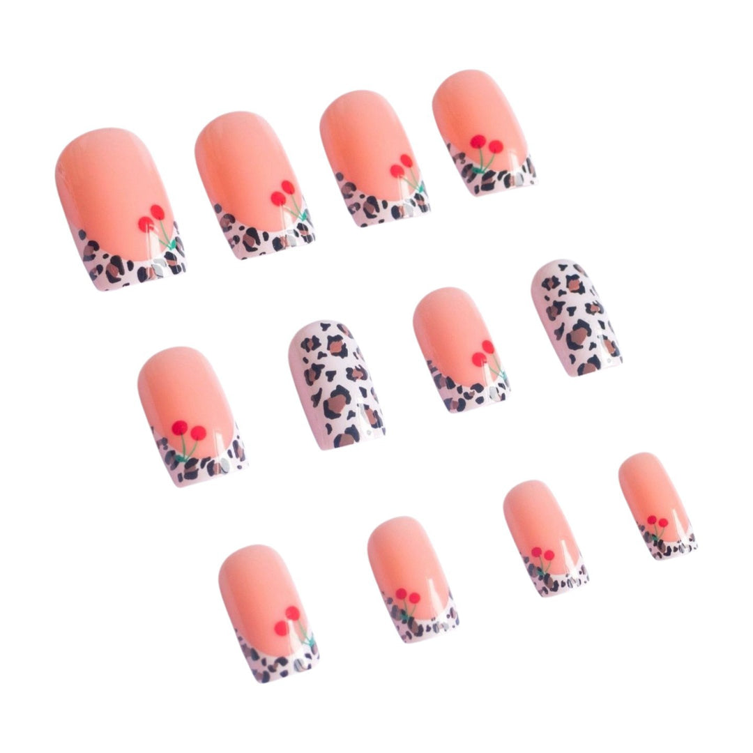 Artistic Leopard Print Nail Design