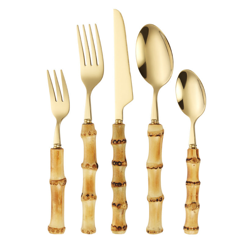 Bamboo Handle Salad Fork Kalsten