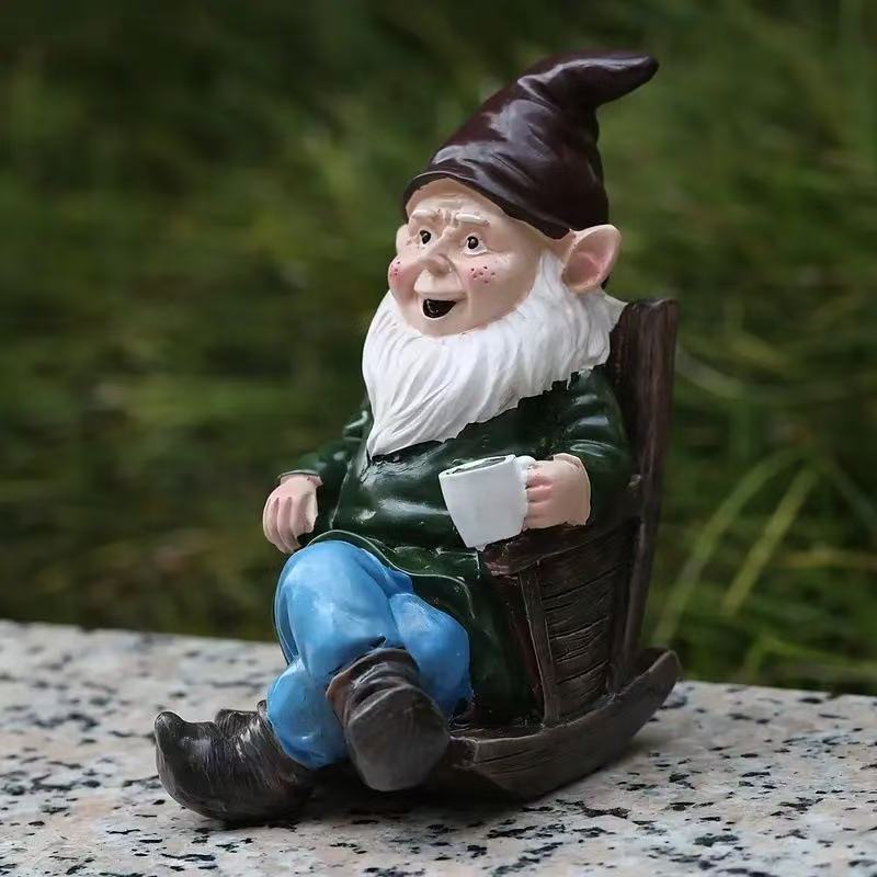 Funny Garden Gnome Decorative Figure Kalsten
