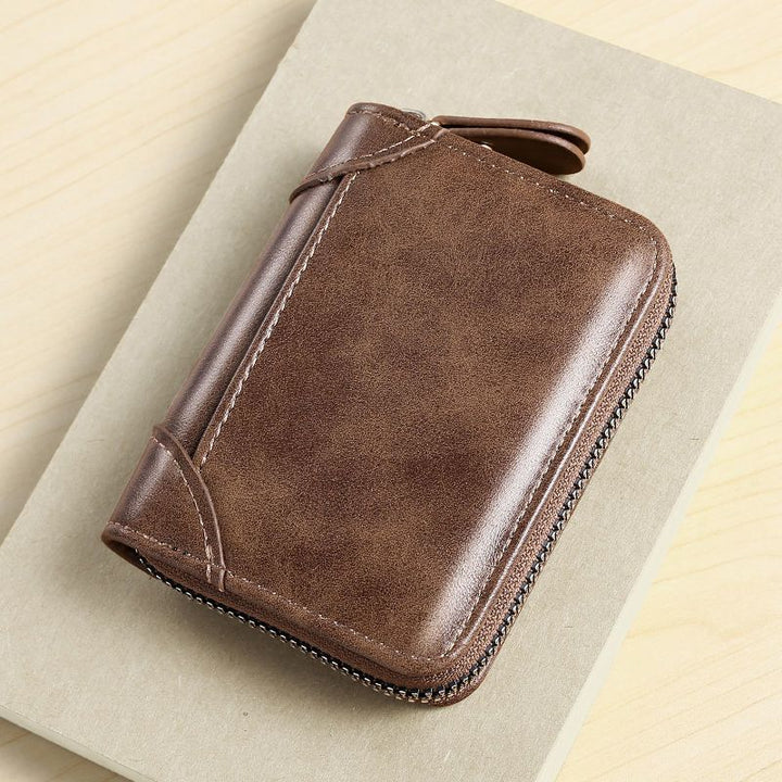 Premium Leather Zippered Wallet Kalsten