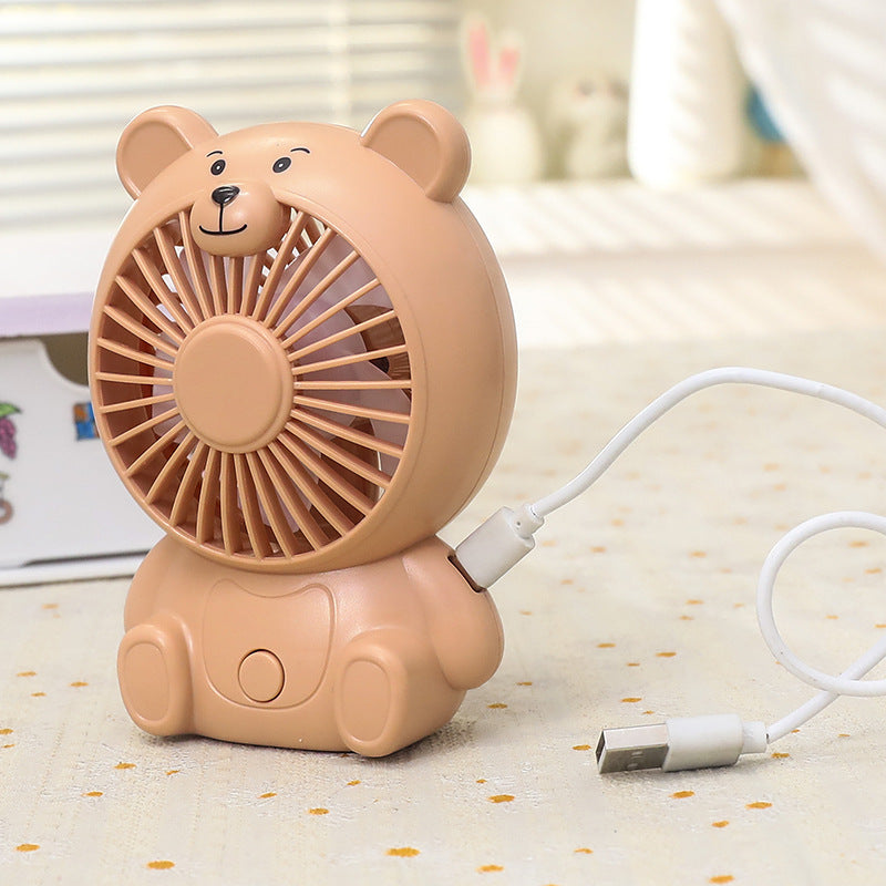 Unisex portable table fan bear shape with USB connection Kalsten