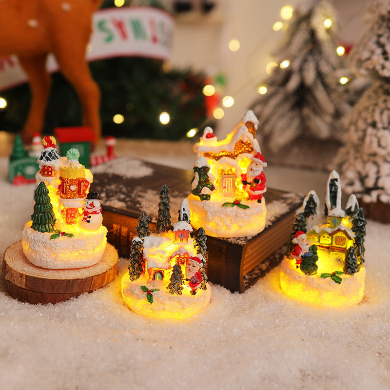 Christmas miniature lighting with snow scenes Kalsten
