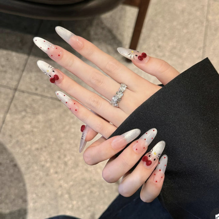 Artistic Floral Design Press-On Nail Set Kalsten
