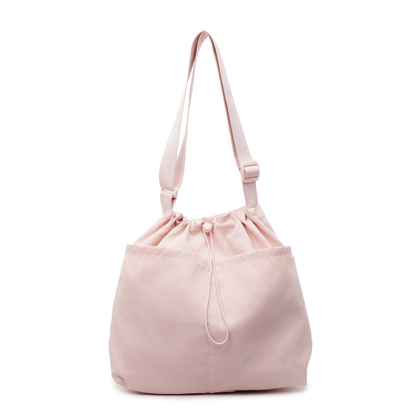 Drawstring Closure Utility Shoulder Bag