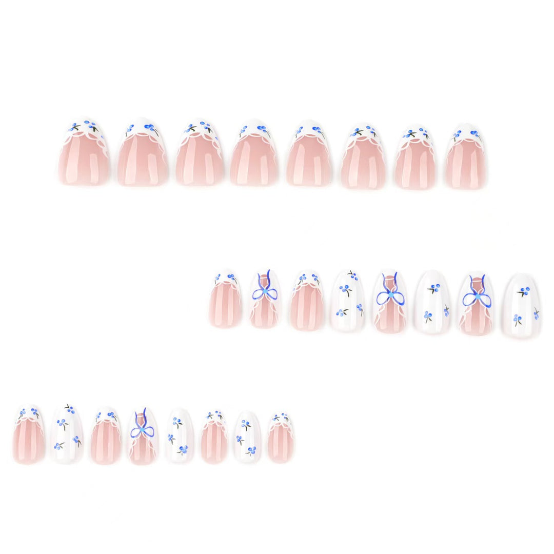 Detailed Floral Design Press-On Nails Kalsten