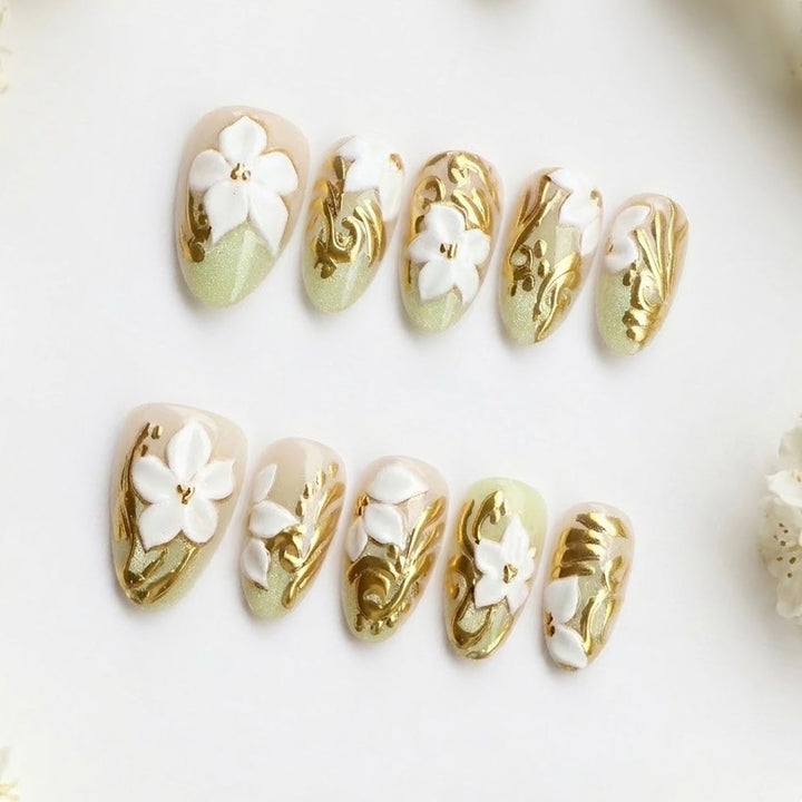 Decorative Floral Press-On Nail Set Kalsten 1788497824