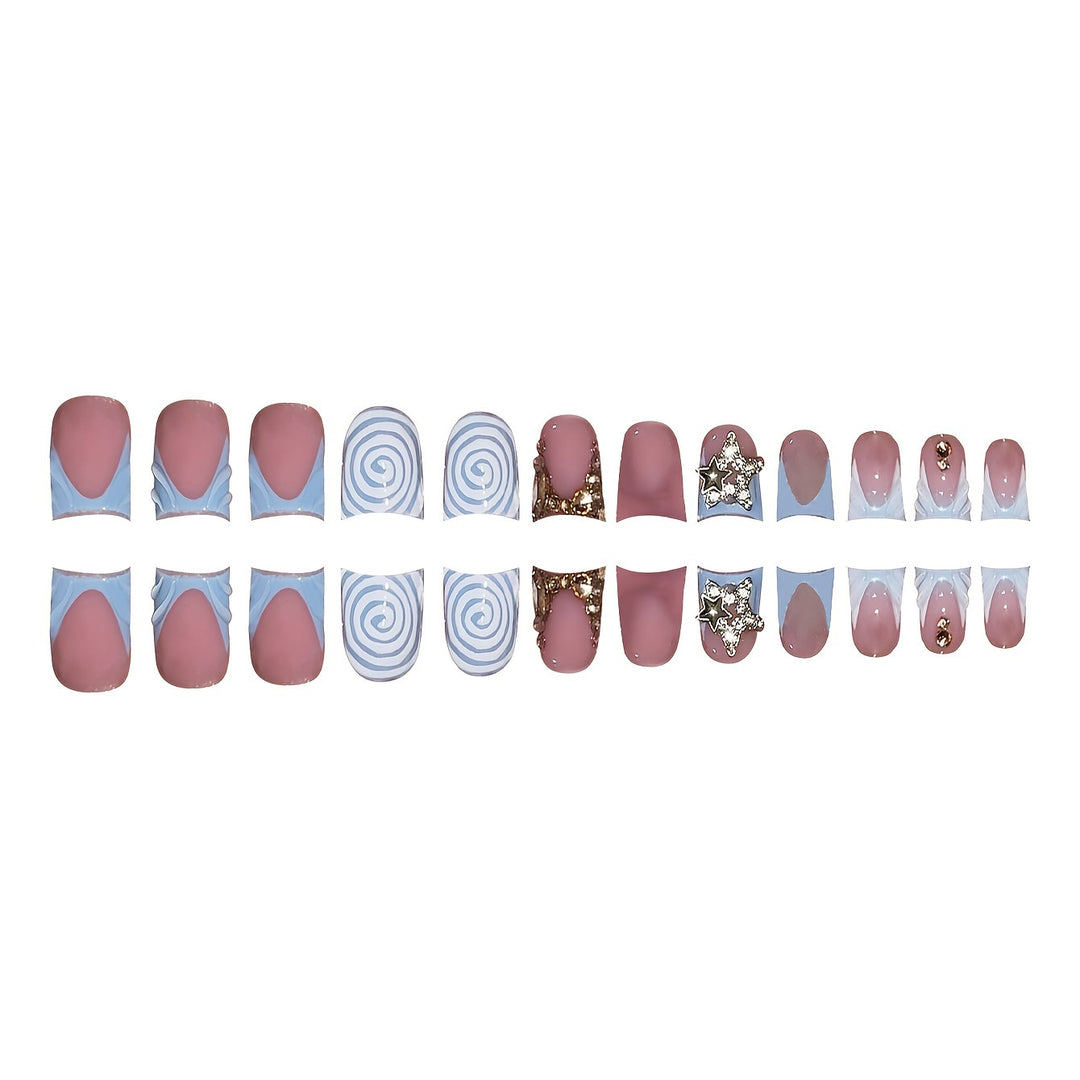 Decorative Press-On Nail Art Set Kalsten