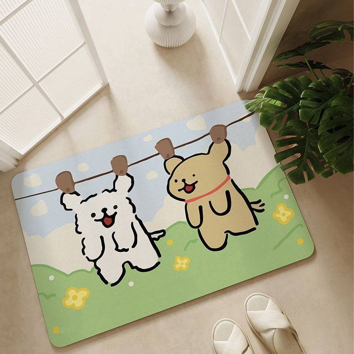 Playful Animal-Themed Area Mat